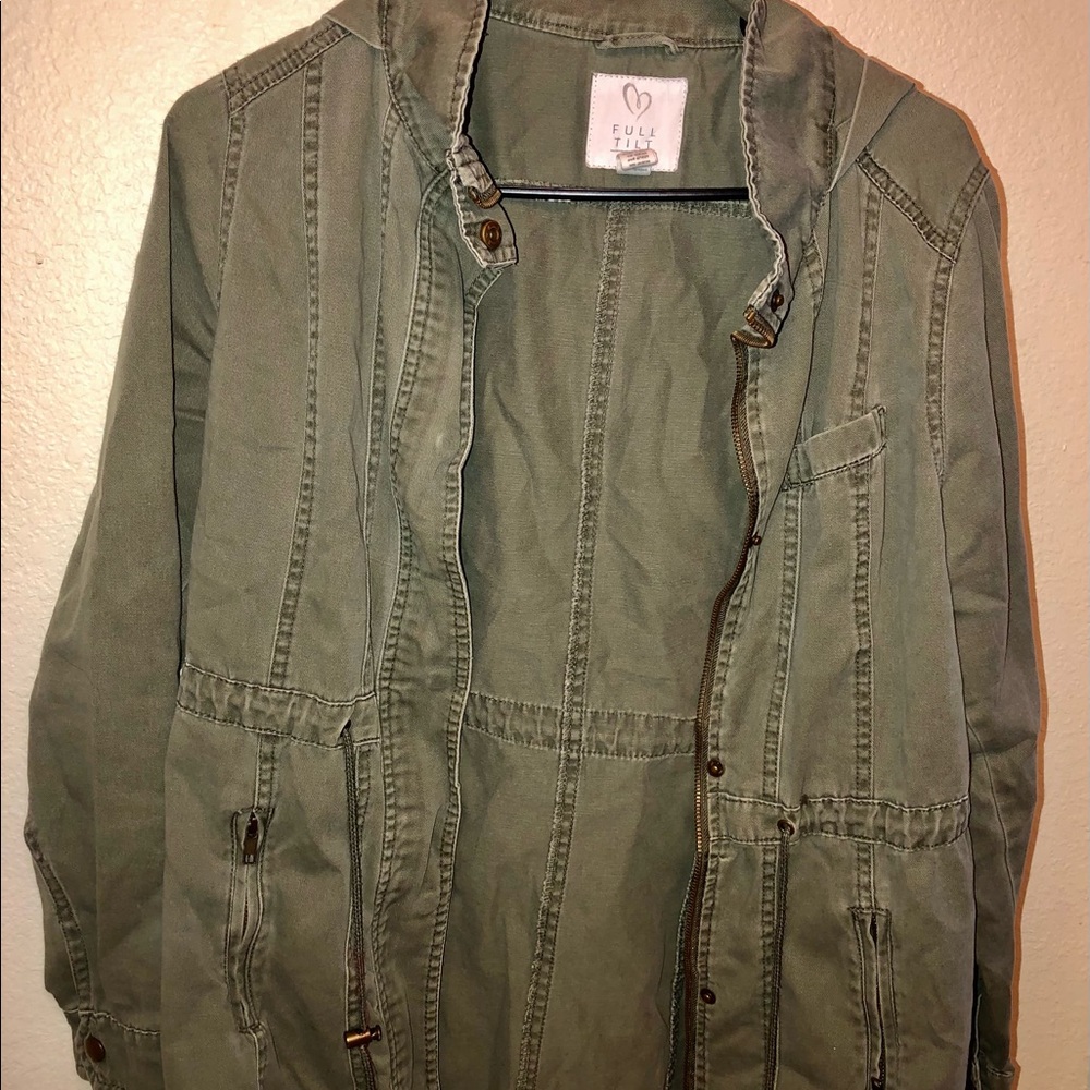 cargo hooded jacket